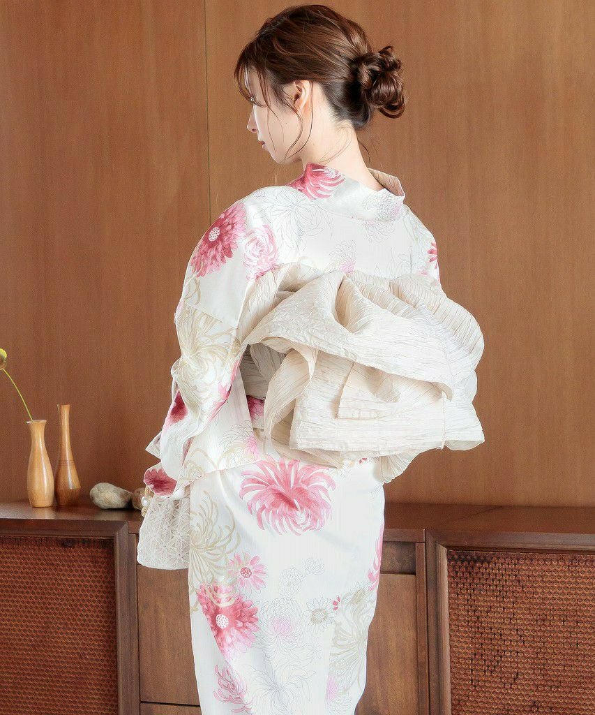 浴衣 帯 セット ベージュ 花柄 Dita ベージュ | Dita（ディータ）オフィシャルストア