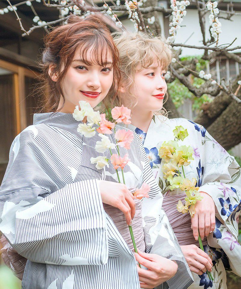 Dita 京藤色の菊重ね　浴衣 京藤色の桔梗しらべ | Dita（ディータ）オフィシャルストア