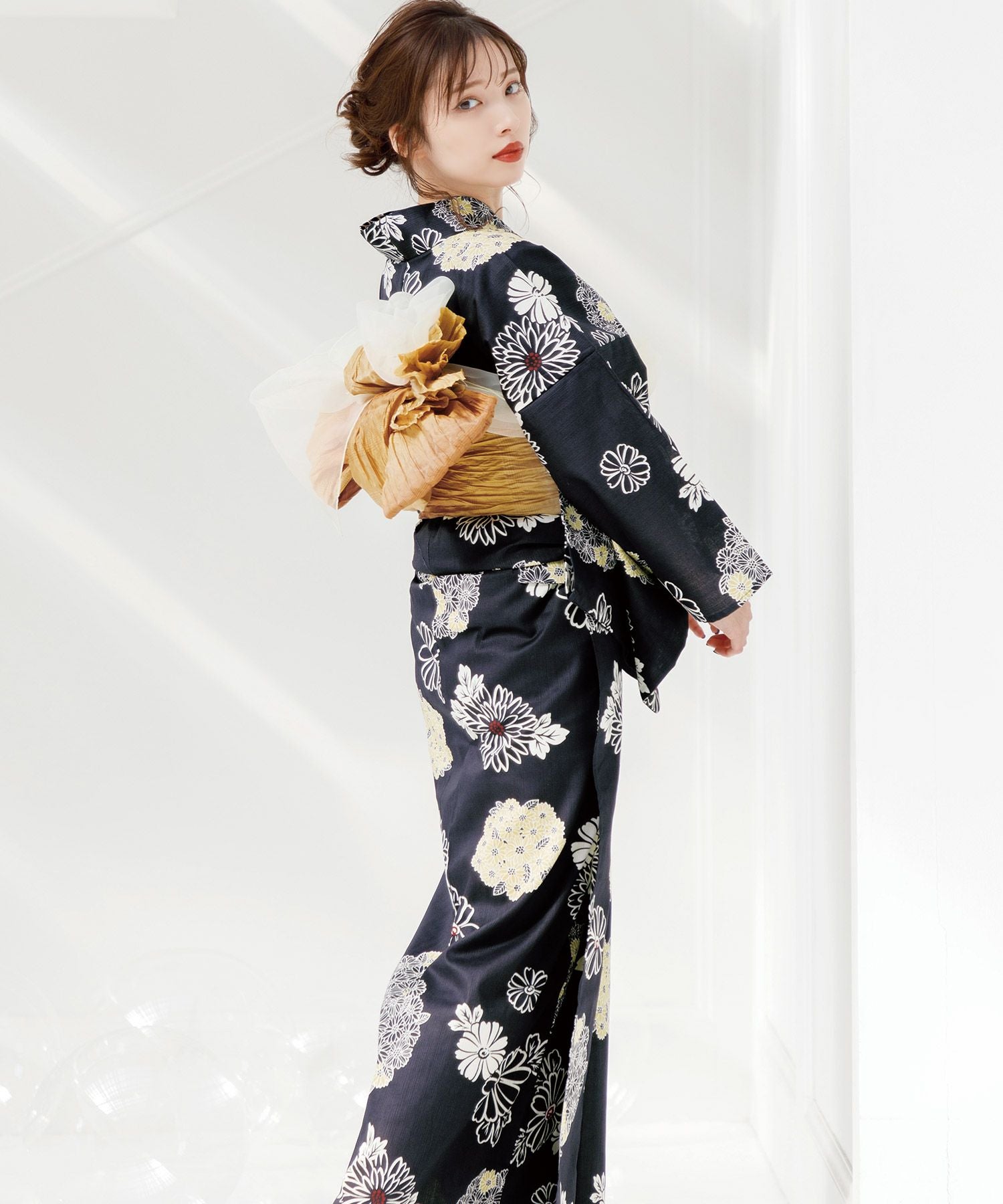 ♡Dita♡ 2025 浴衣5点セット【藍紺地に和調古典】新品未使用 藍紺地に和調古典 | Dita（ディータ）オフィシャルストア