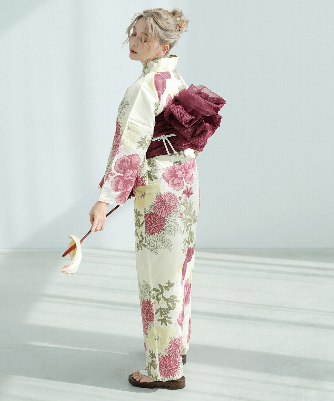Dita 浴衣・帯・下駄セット 赤 夏の牡丹重ね 夏の牡丹重ね | Dita（ディータ）オフィシャルストア