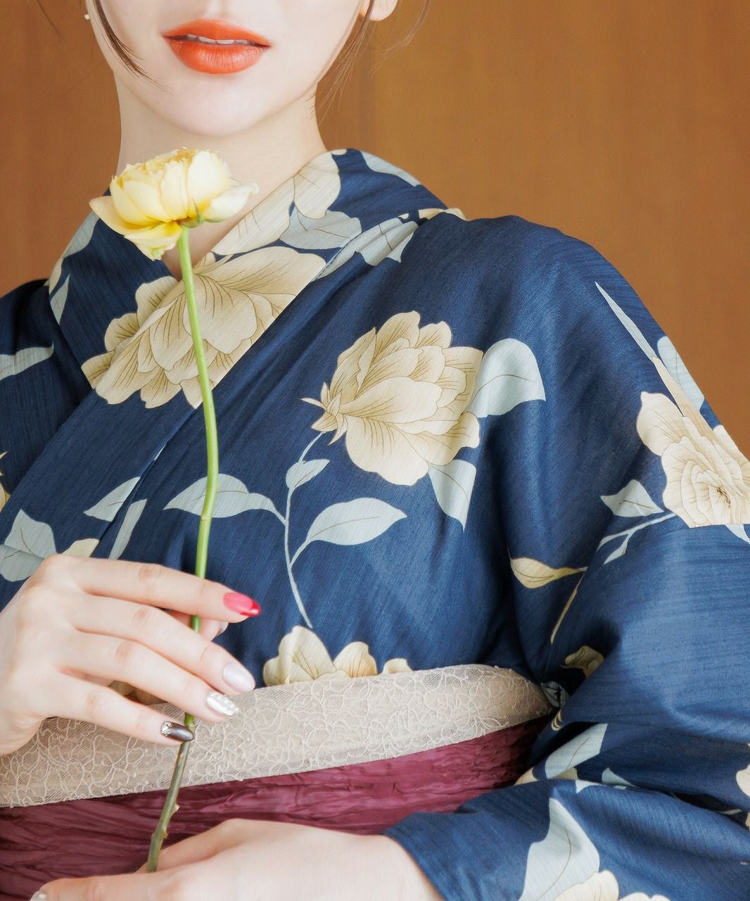 Dita 洋花の薔薇重ね　1人で着られる浴衣5点セット 先行予約/5月中旬より順次発送】】洋花の薔薇重ね | Dita（ディータ