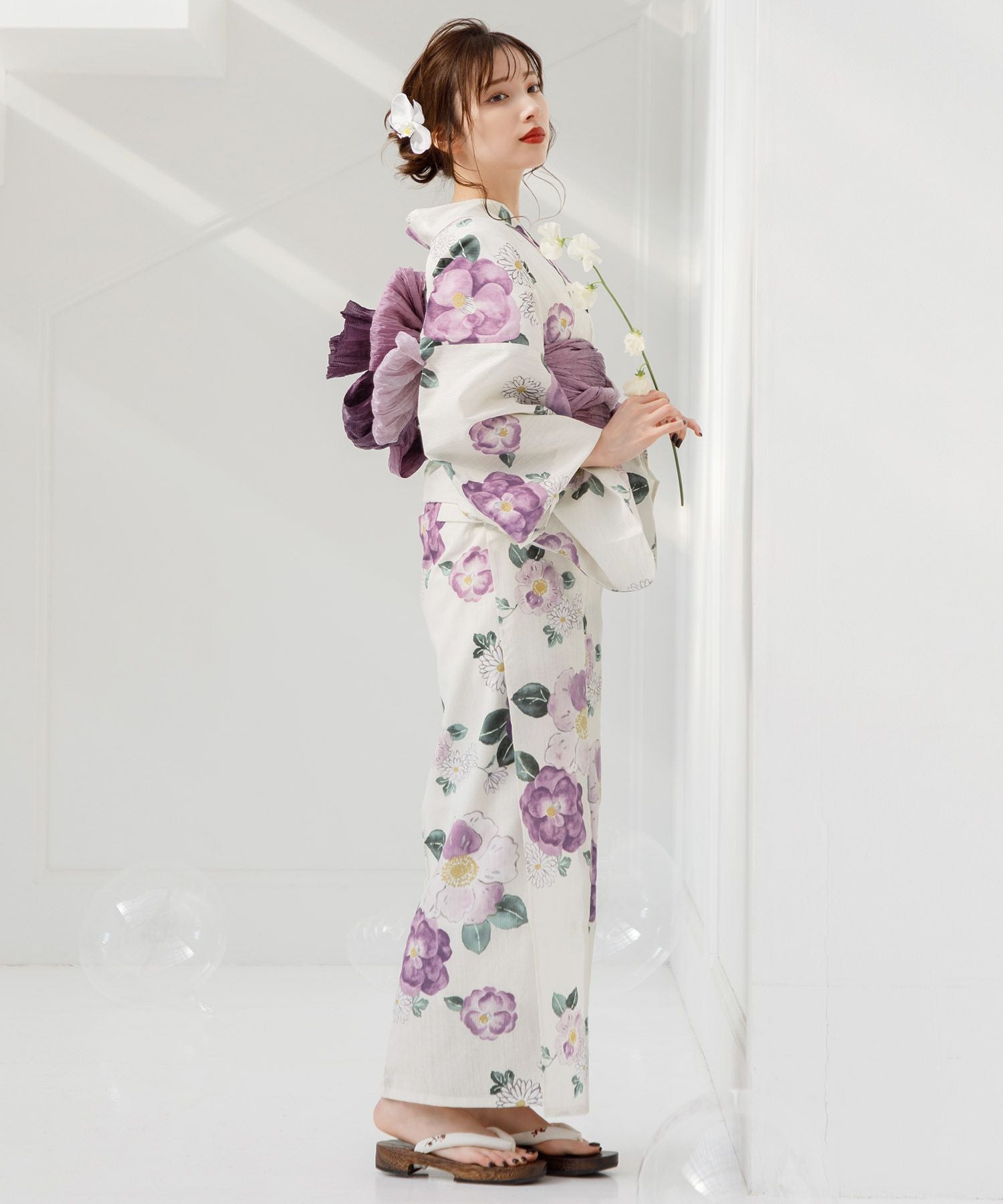 Dita 京藤色の菊重ね　浴衣 京藤色の丸椿 | Dita（ディータ）オフィシャルストア