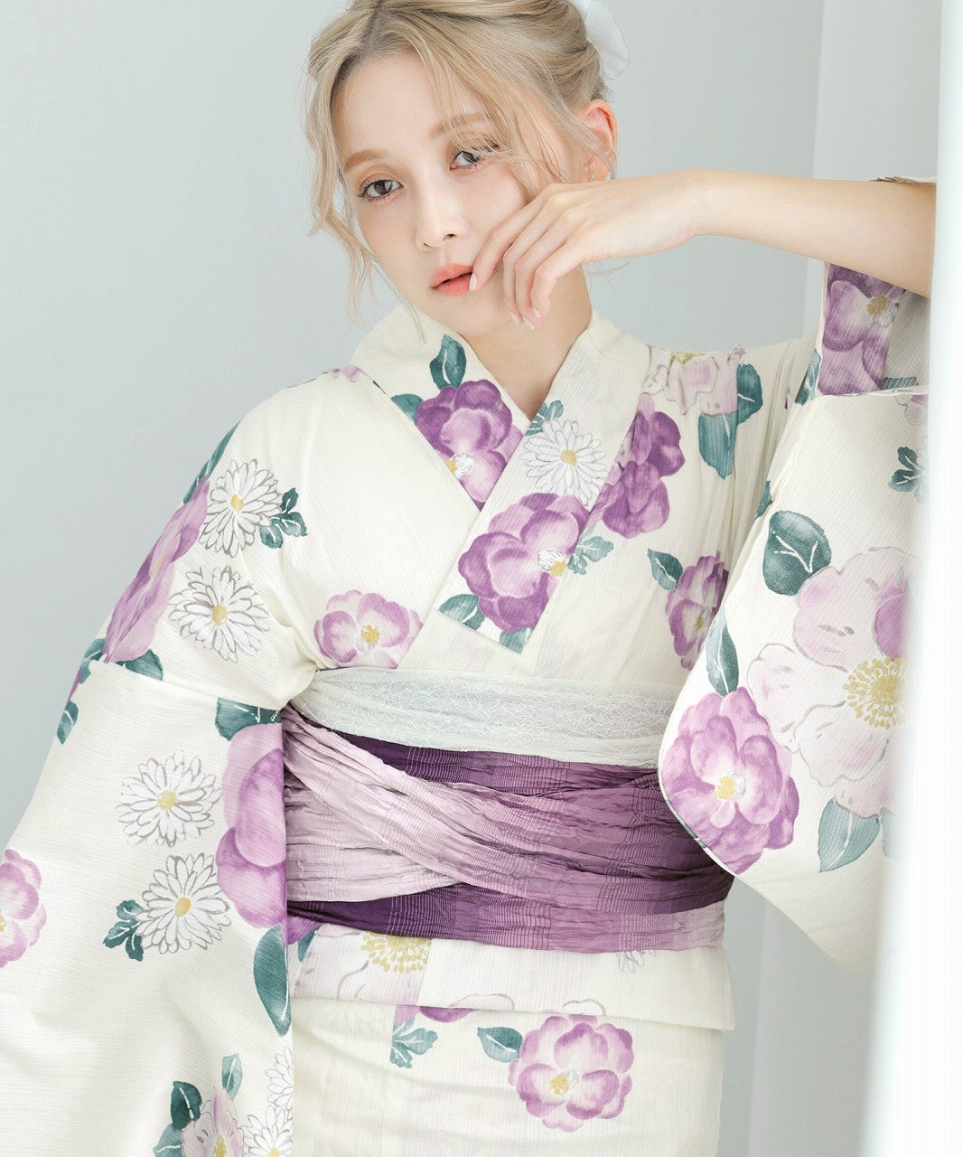 Dita 京藤色の菊重ね　浴衣 京藤色の丸椿 | Dita（ディータ）オフィシャルストア