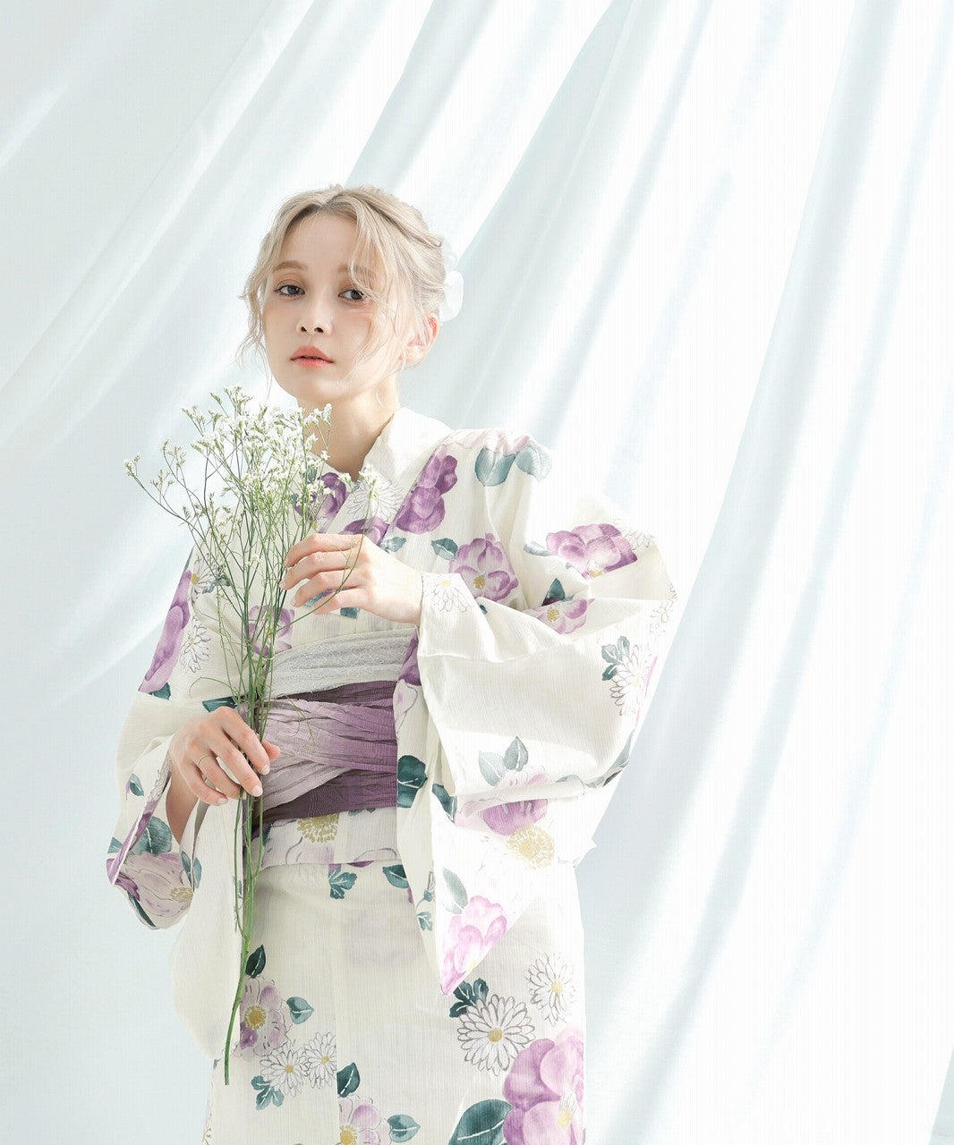 Dita 京藤色の菊重ね　浴衣 京藤色の丸椿 | Dita（ディータ）オフィシャルストア