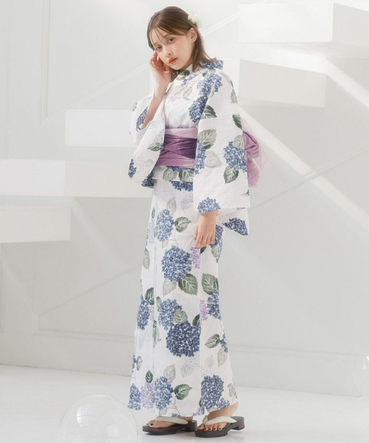 新品未着用【ディータ】Ditaはんなり紫陽花 浴衣 帯のみ ※下駄なし 江戸紫色 | Dita（ディータ）オフィシャルストア