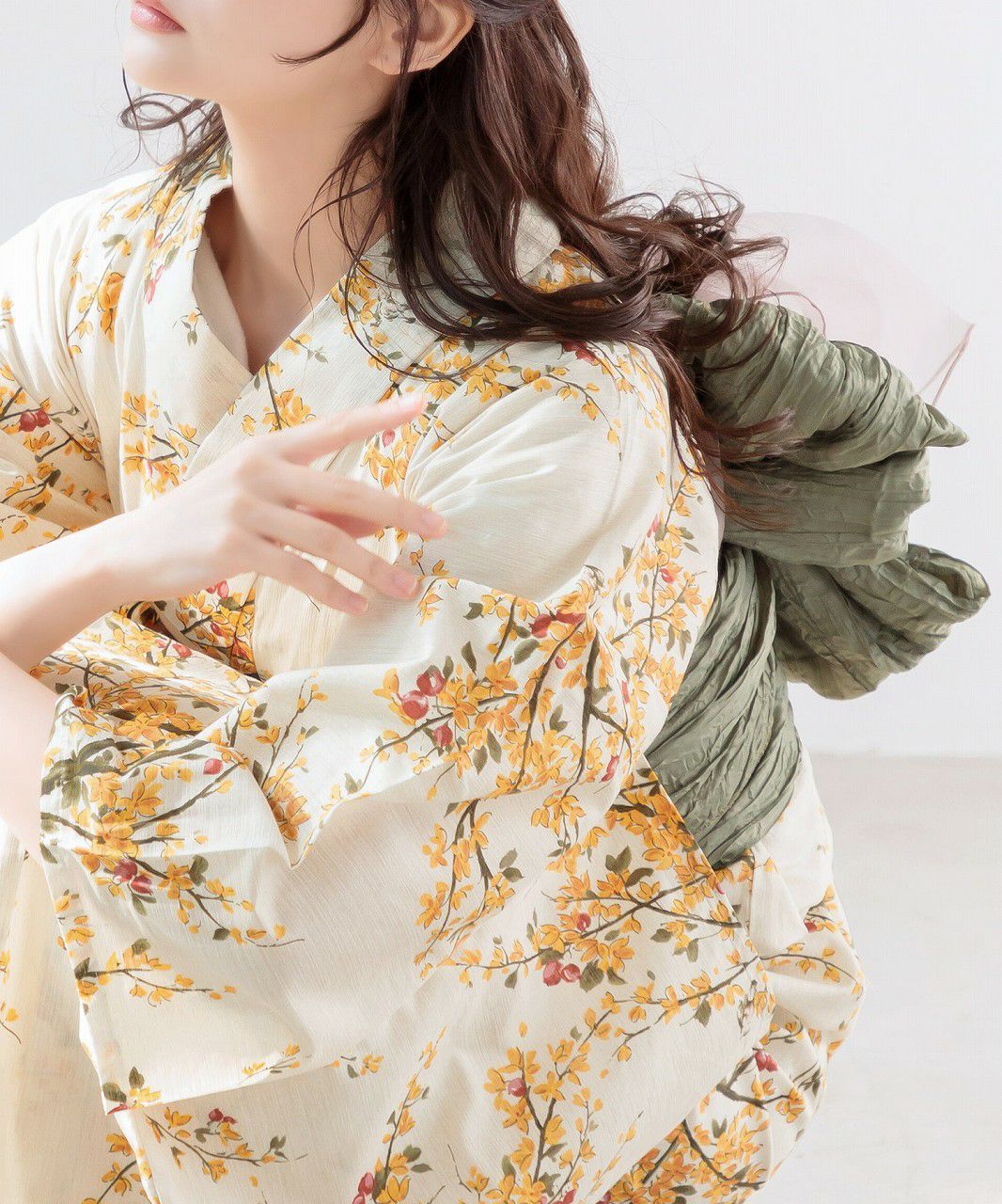 Dita 花柄浴衣・帯セット【古典オレンジユーム】 古典オレンジユーム | Dita（ディータ）オフィシャルストア