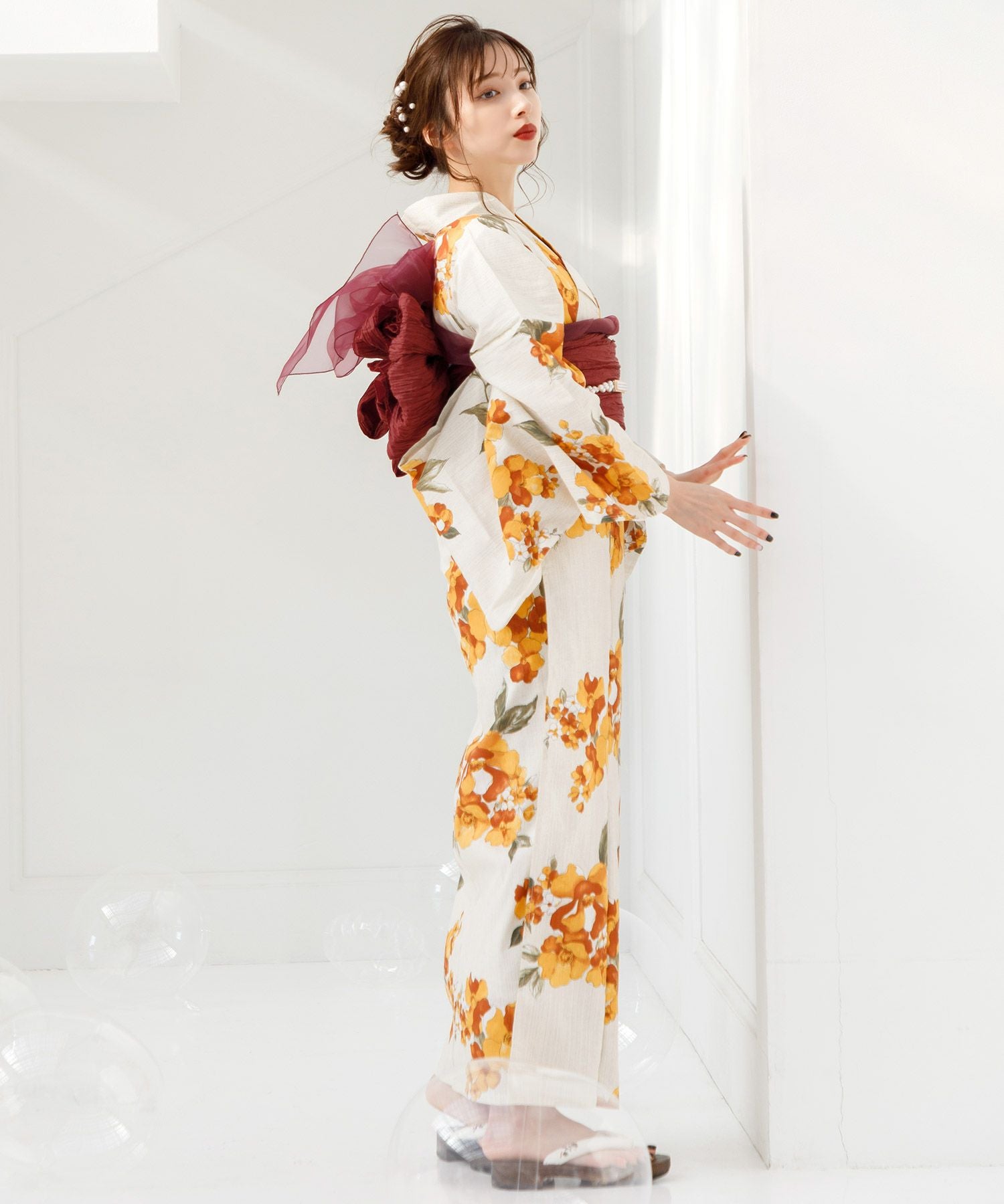 古典大正ロマン　Dita ディータ　浴衣　ツバキ　椿 大正ロマン椿寄せ | Dita（ディータ）オフィシャルストア