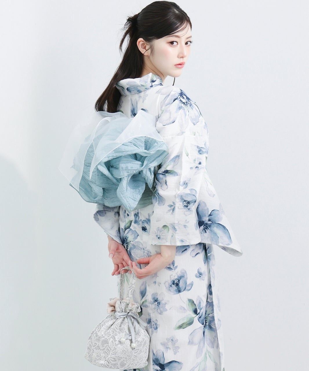 DITA 涼風の燦々しらべ 浴衣セット 白 水色 淡色 ゆかた 涼風の燦々しらべ | Dita（ディータ）オフィシャルストア