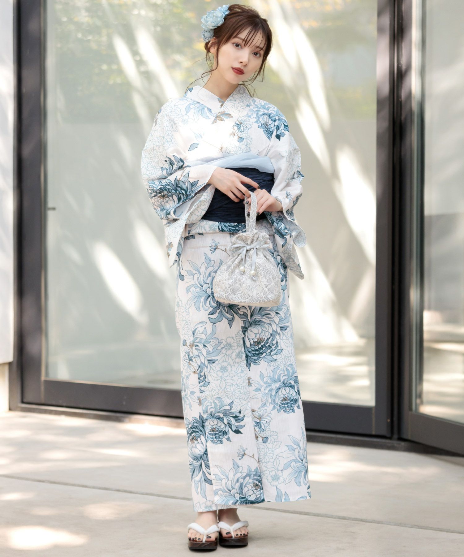 DITA 浴衣 湊色の乱菊重ね 湊色の乱菊重ね | Dita（ディータ）オフィシャルストア