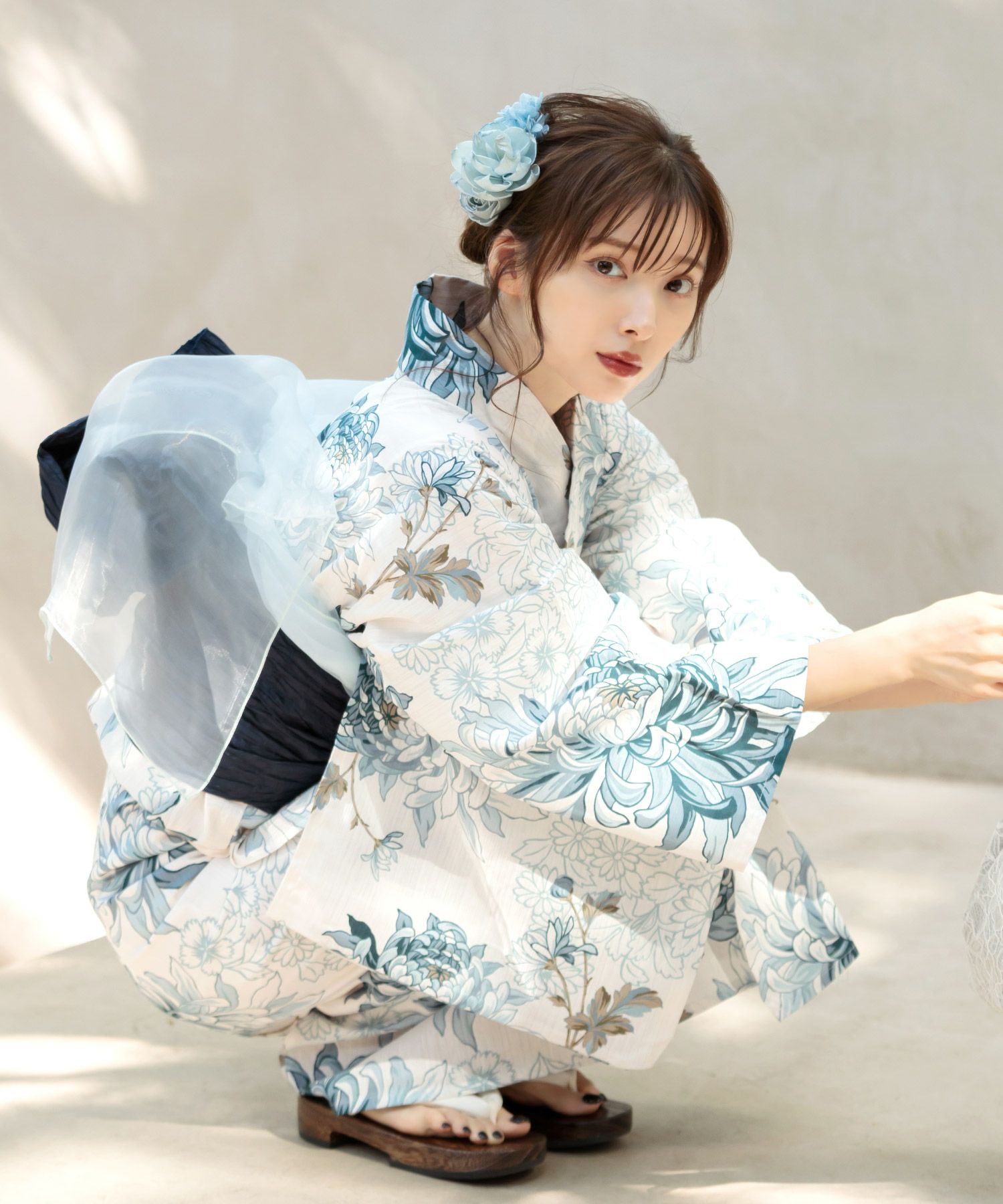 dita 浴衣　湊色の乱菊重ね 湊色の乱菊重ね | Dita（ディータ）オフィシャルストア