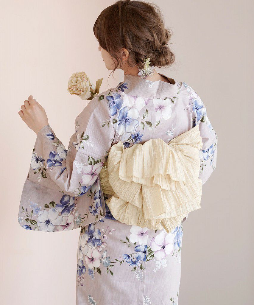 Dita 浴衣　ecru pink flower 薄紫色 ecru pink flower | Dita（ディータ）オフィシャルストア