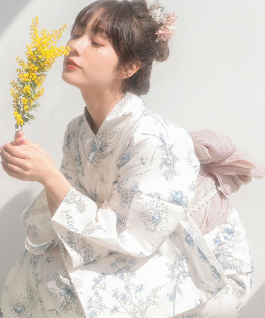 dita 浴衣　湊色の花しらべ　水色 湊色の夏紫陽花 | Dita（ディータ）オフィシャルストア
