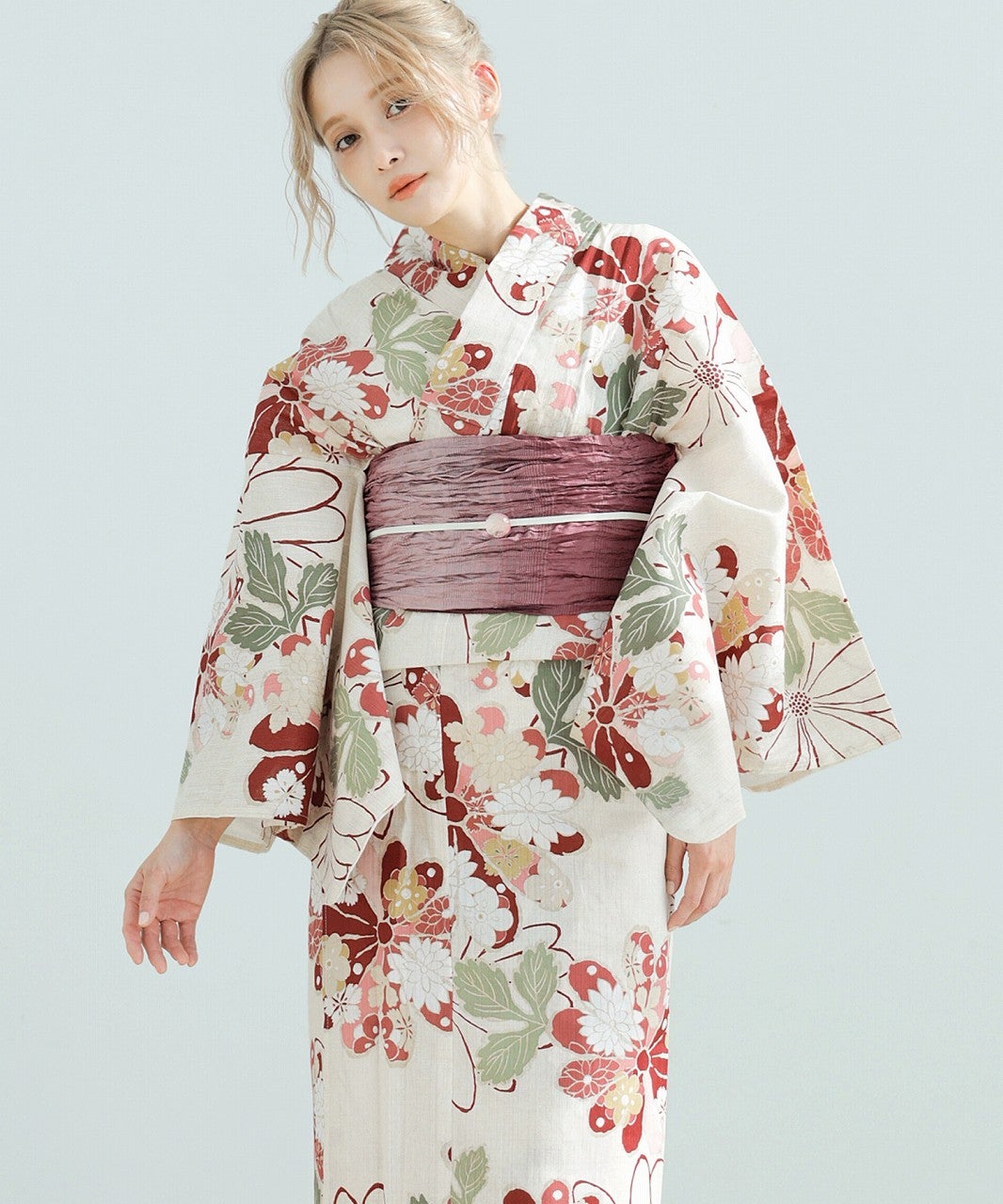 Dita 浴衣 京緋色の古典菊 京緋色の古典菊 | Dita（ディータ）オフィシャルストア