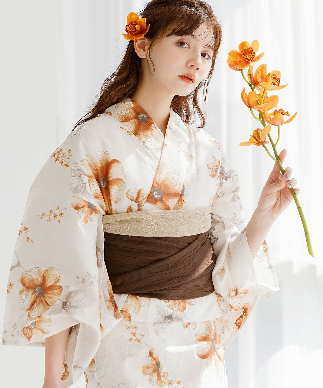 Dita 1人で着られる浴衣5点セット 【柚月の花乙女】 柚月の花乙女 | Dita（ディータ）オフィシャルストア