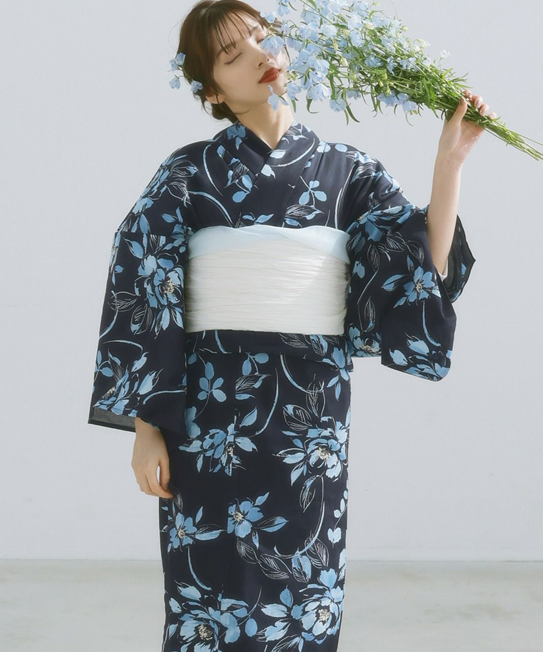 dita 泡沫の花しらべ 浴衣と兵児帯セット おまけあり 泡沫の花しらべ(宵) | Dita（ディータ）オフィシャルストア
