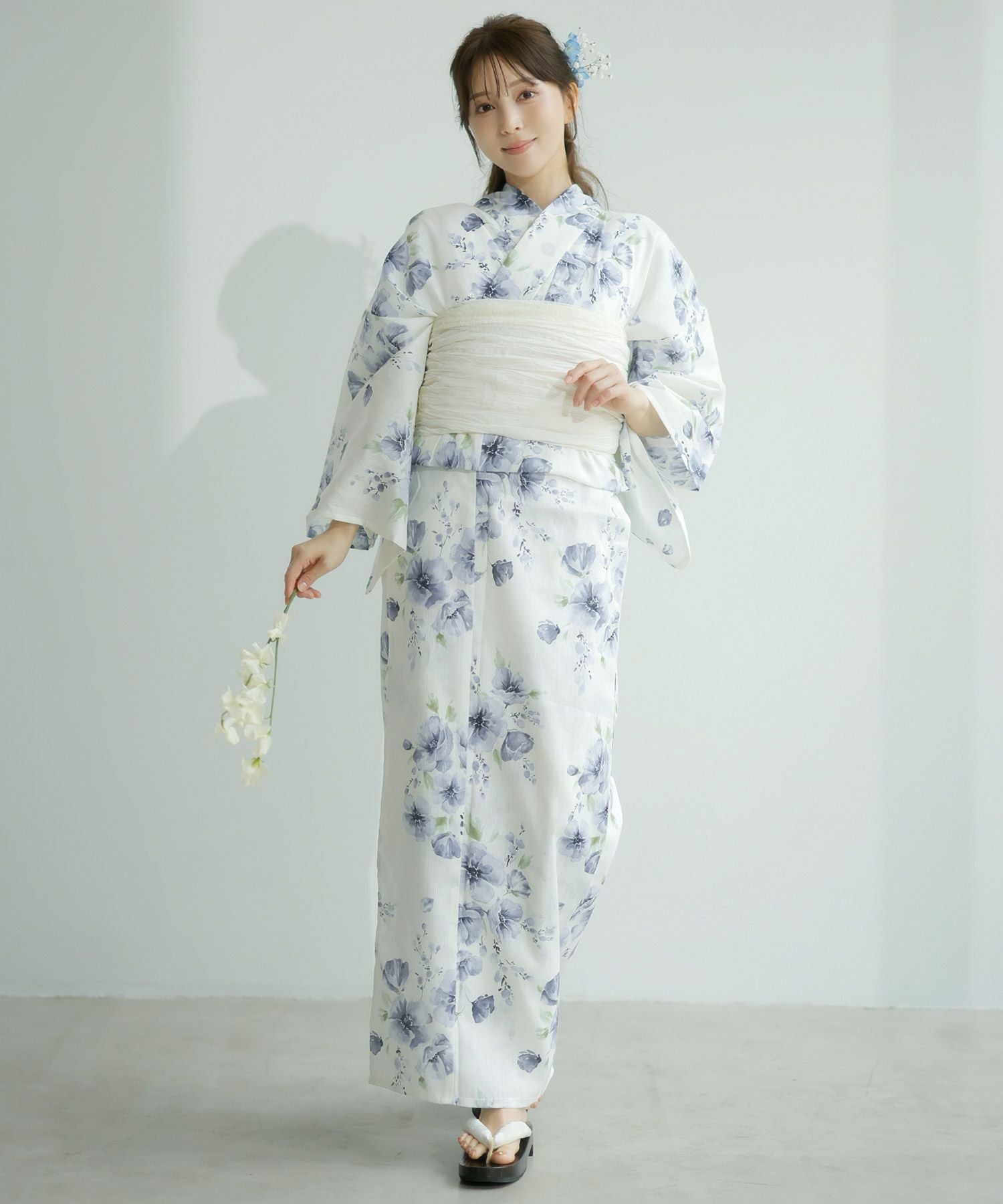 Dita 浴衣　水彩の雪月花(涼) 水彩の雪月花(涼) | Dita（ディータ）オフィシャルストア