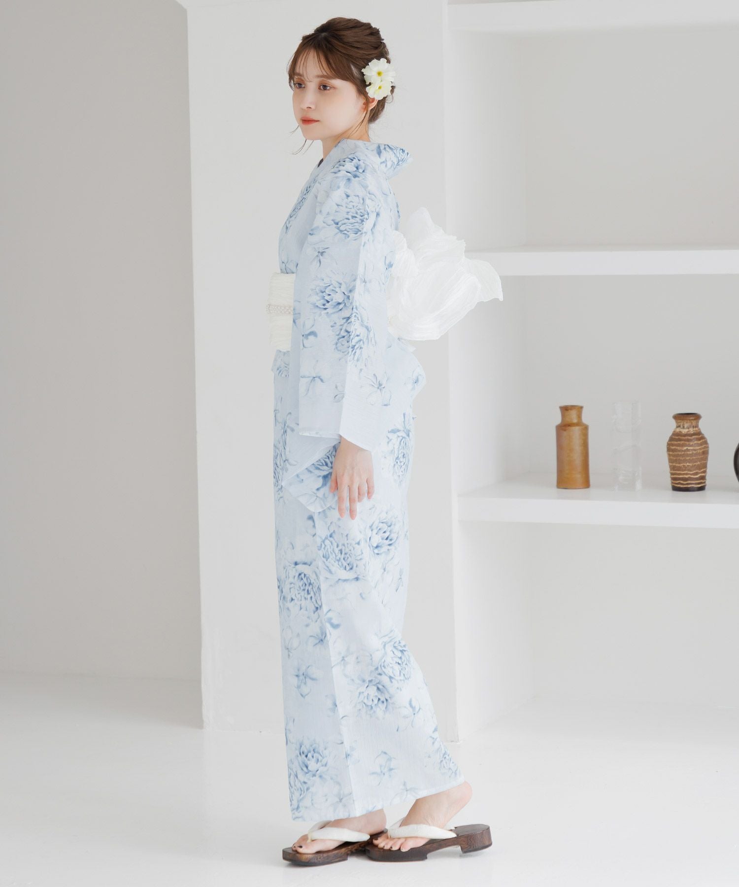dita 浴衣　湊色の花しらべ　水色 淡宵の花しらべ | Dita（ディータ）オフィシャルストア