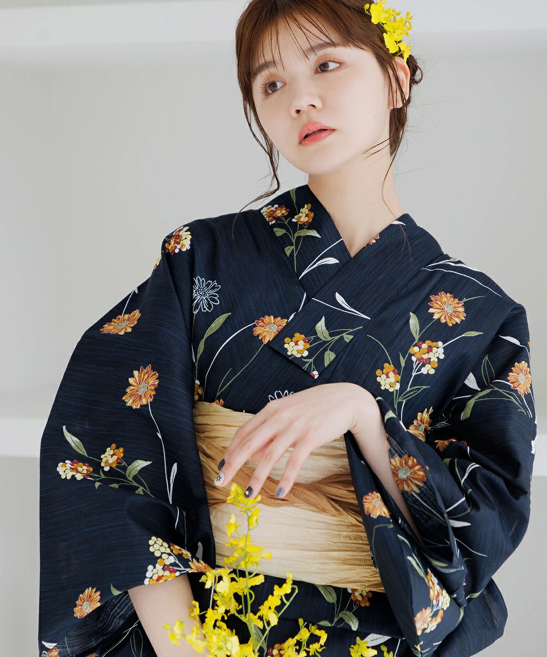 Dita 浴衣セット 蒲公英 蒲公英色の花あそび(月夜) | Dita（ディータ）オフィシャルストア