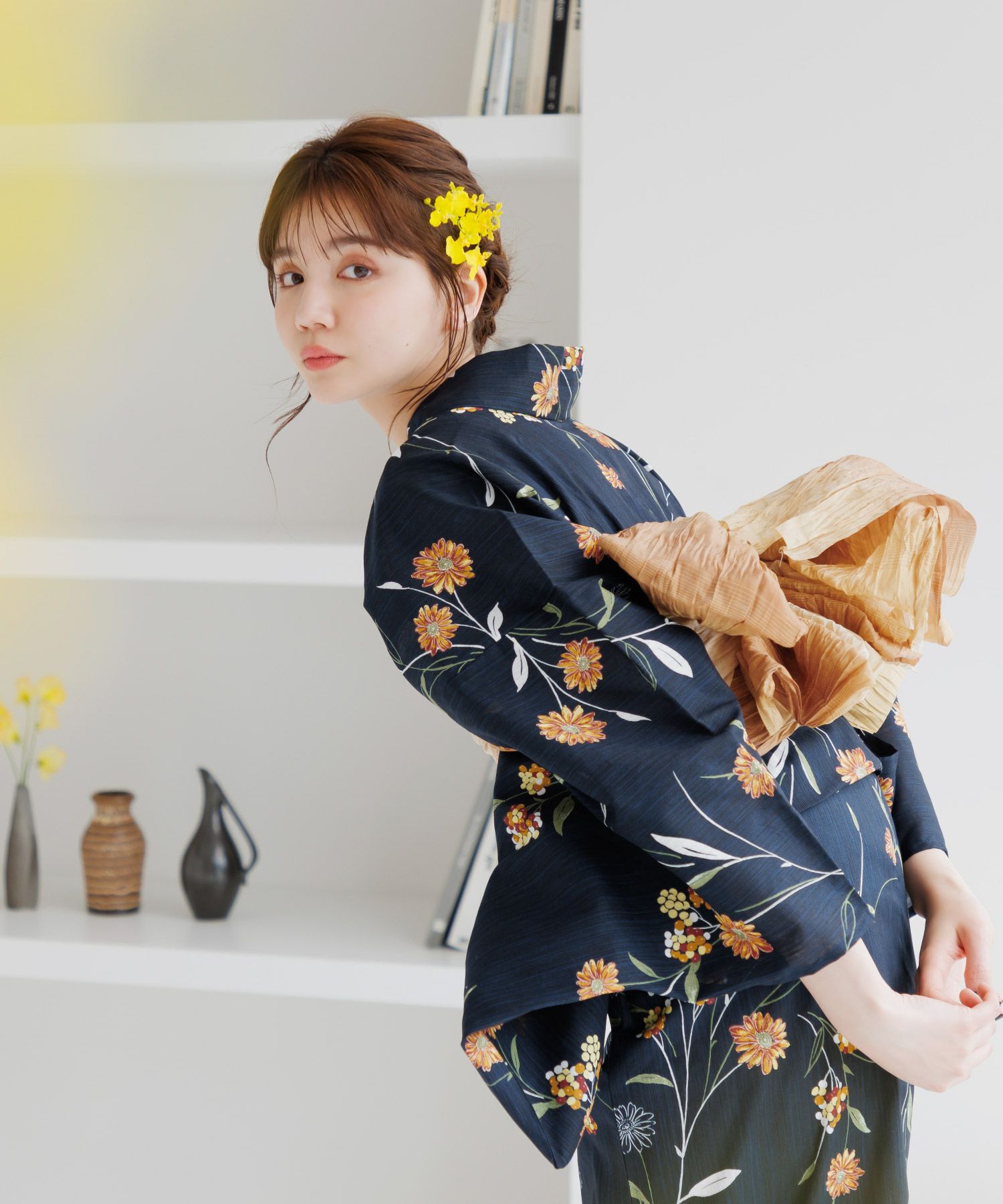 浴衣セット　新品　未開封　Dita オトナ浴衣　蒲公英色の花あそび 蒲公英色の花あそび(月夜) | Dita（ディータ）オフィシャルストア