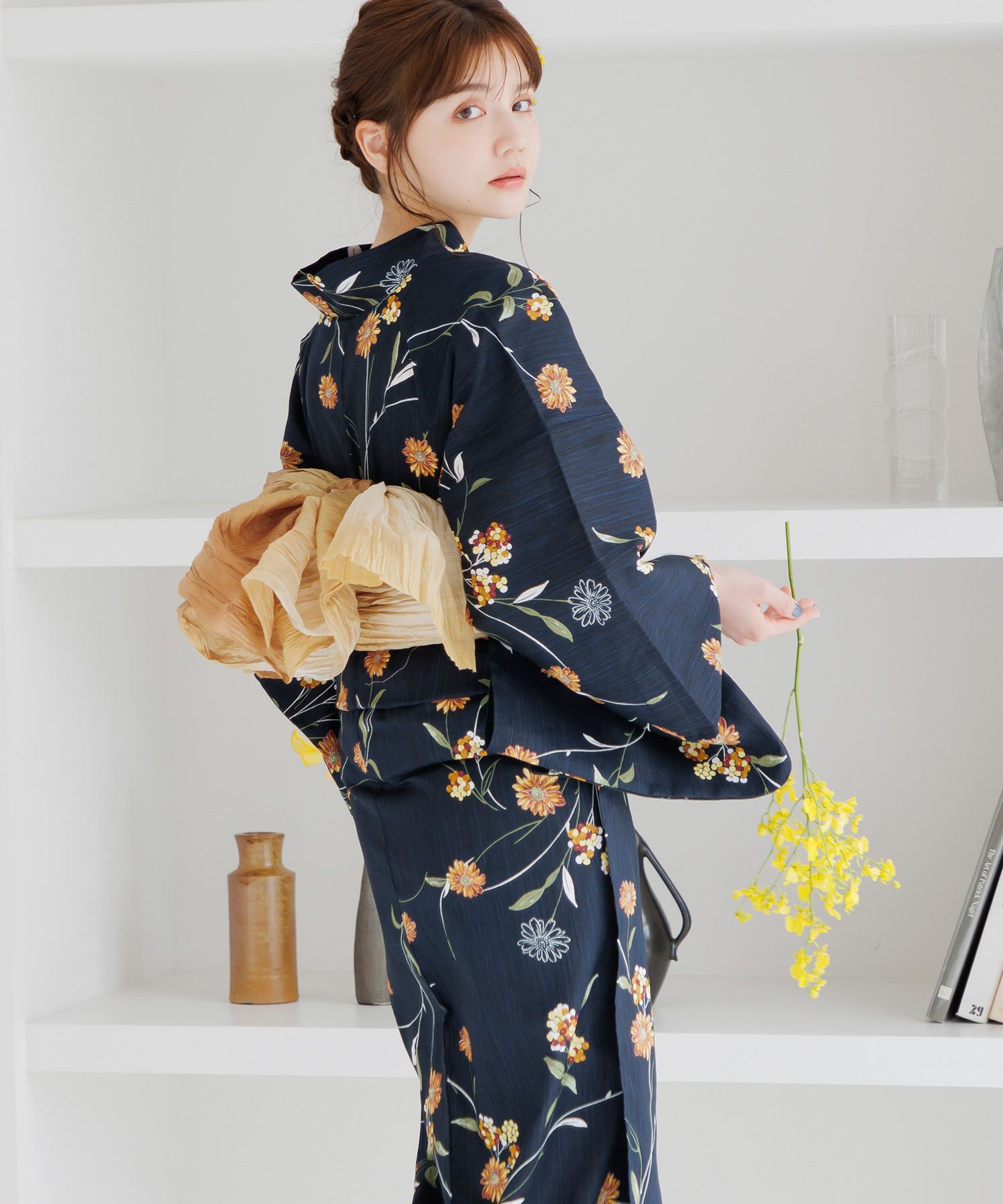 【DITA 浴衣】蒲公英色の花あそび 蒲公英色の花あそび(月夜) | Dita（ディータ）オフィシャルストア