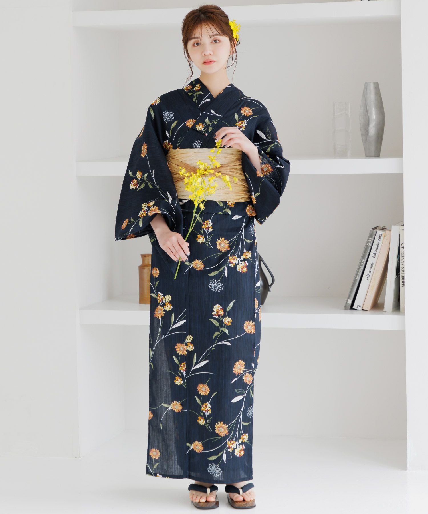 浴衣セット　新品　未開封　Dita オトナ浴衣　蒲公英色の花あそび 蒲公英色の花あそび(月夜) | Dita（ディータ）オフィシャルストア