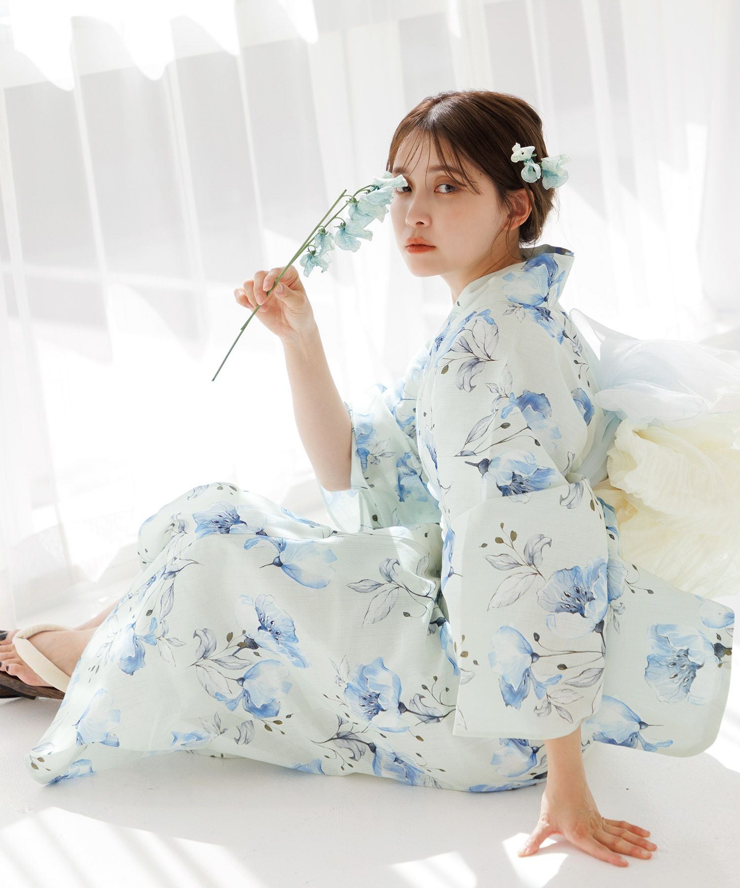 Dita 浴衣 水彩の雪月花(涼) 水彩の雪月花 | Dita（ディータ）オフィシャルストア