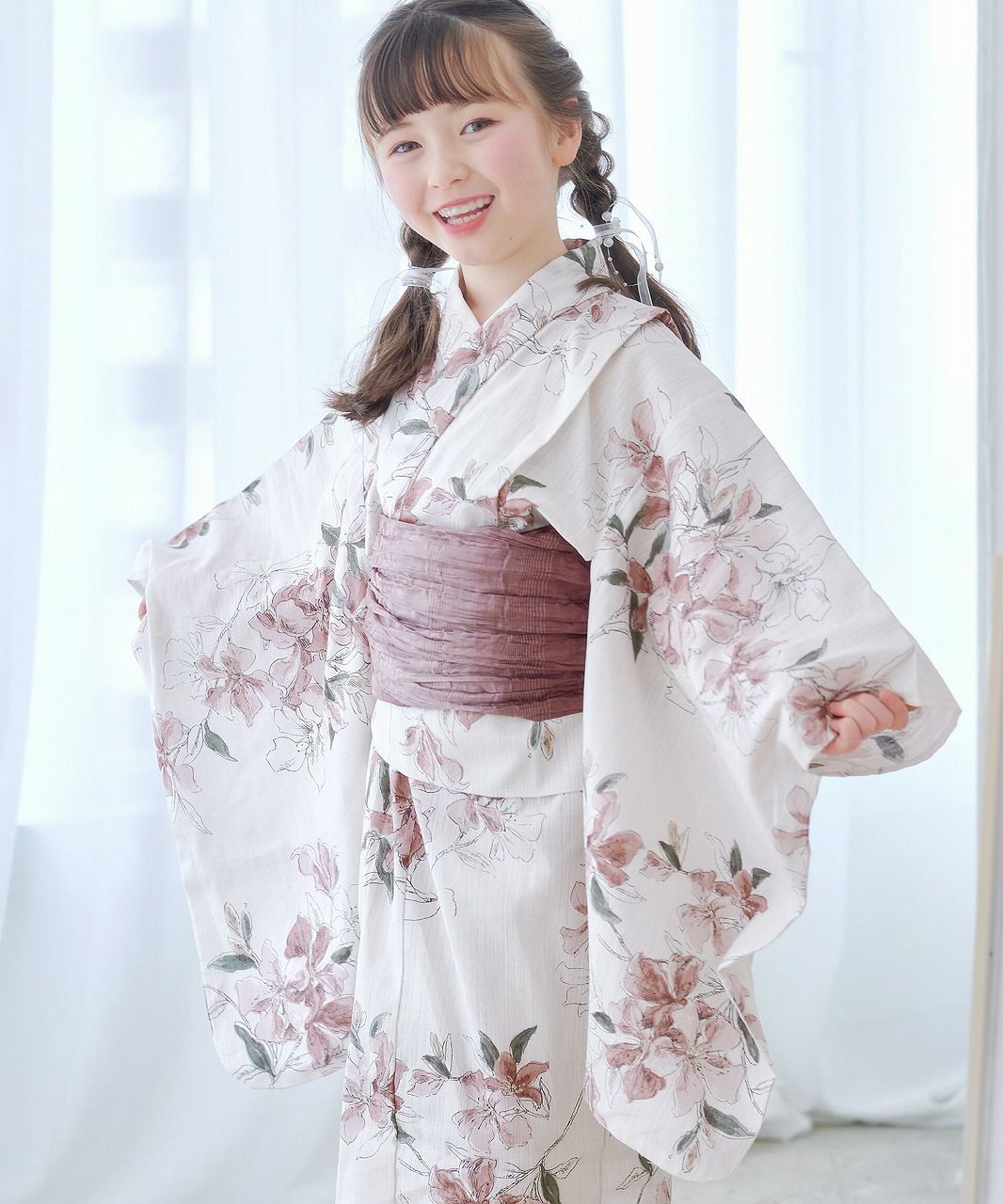 galliano ホワイト タンクトップ XS ピンクグリッター 琴の幻想咲きちらし(kids) | Dita（ディータ）オフィシャルストア