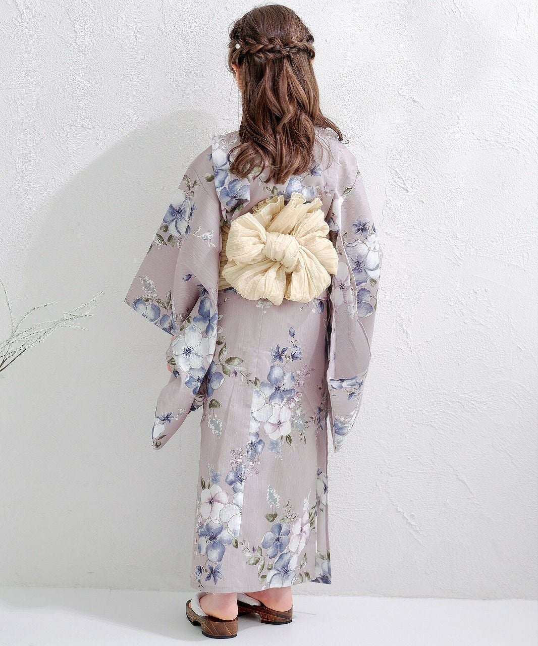 Dita 浴衣　ecru pink flower 薄紫色 ecru pink flower(kids) | Dita（ディータ）オフィシャルストア