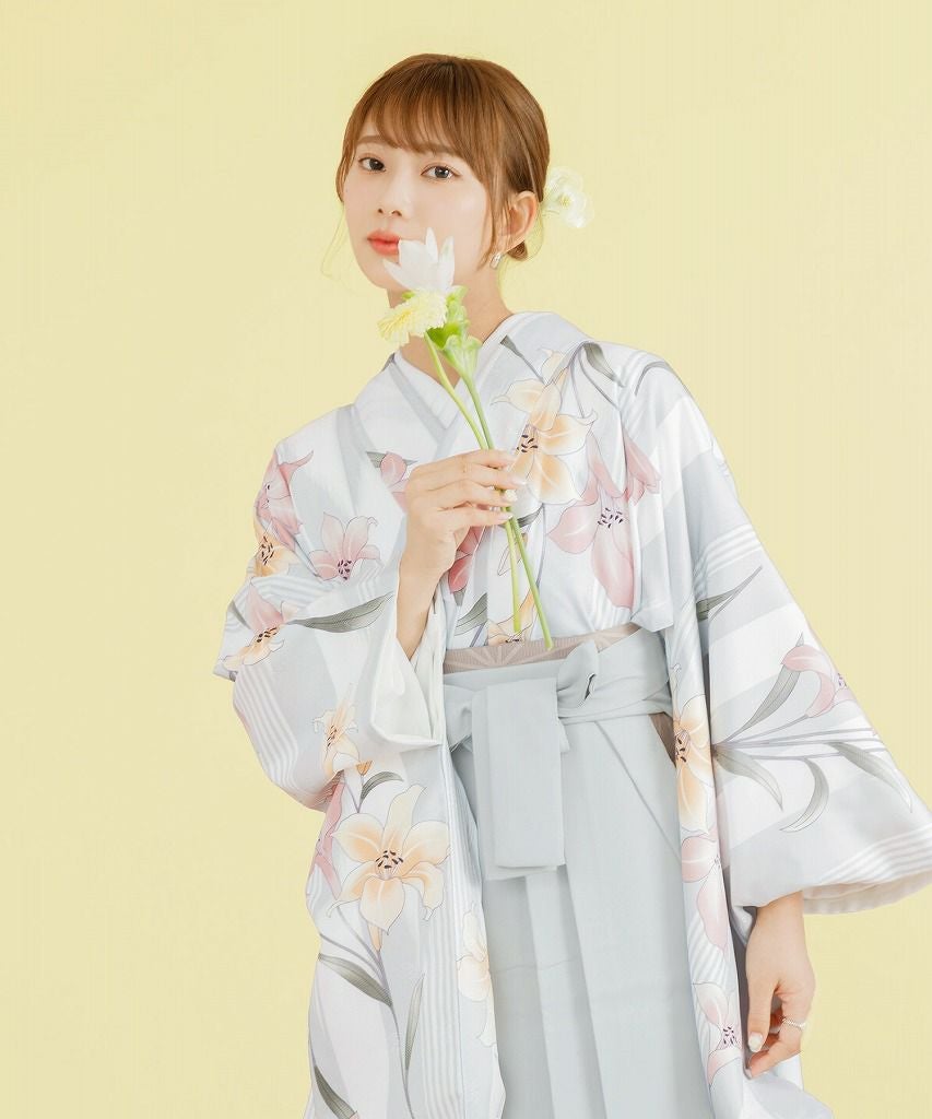 6143. 【極美品】 伴商店 百花繚乱 牡丹 花刺繍 袴 4点セット 牡丹百合の水彩しらべ | Dita（ディータ）オフィシャルストア