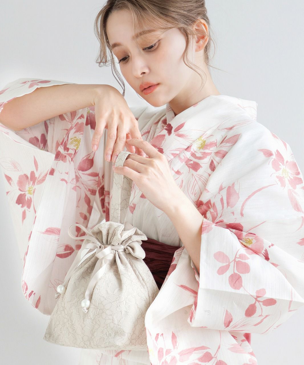 dita【泡沫の花しらべ(妃)】ピンク系 2025 浴衣5点セット 泡沫の花しらべ(妃) | Dita（ディータ）オフィシャルストア