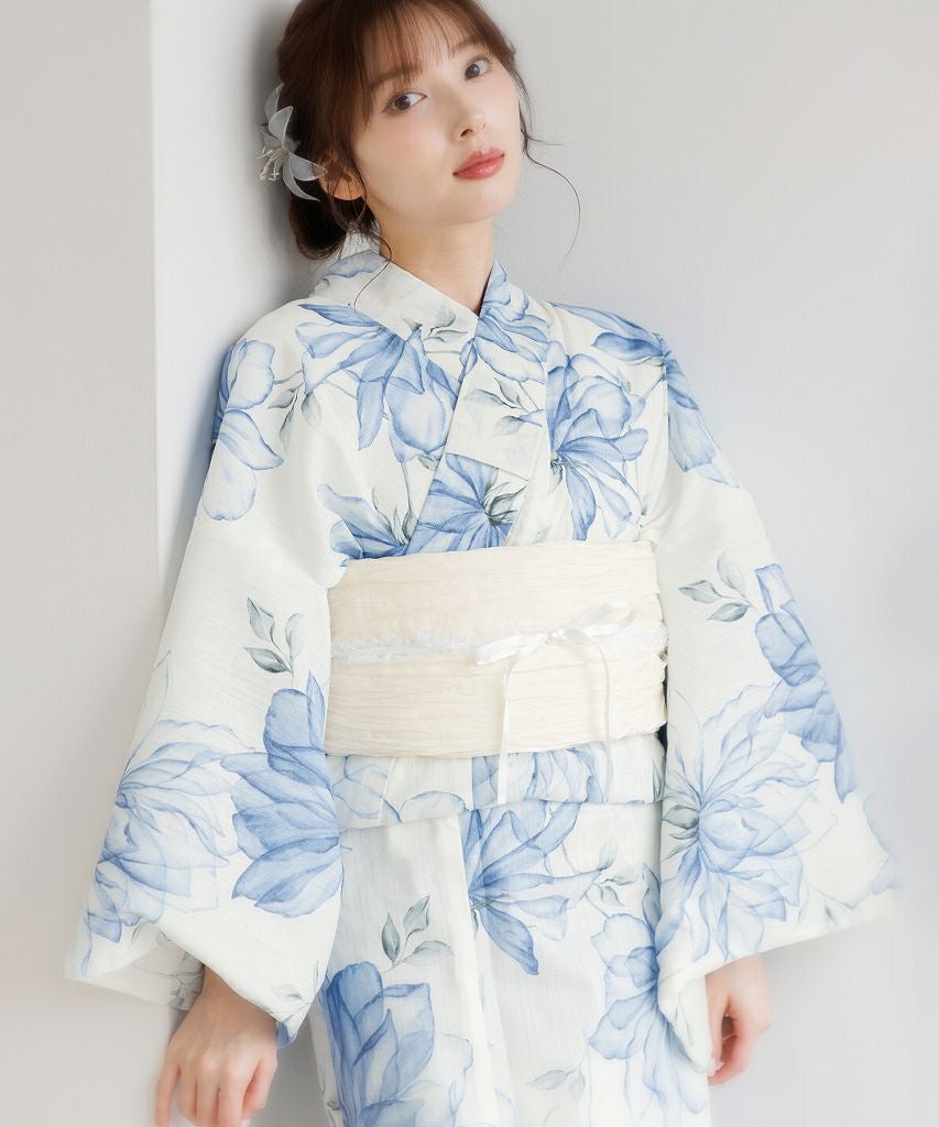 新品♡Ditaディータ♡オトナ浴衣　高級5点セット♡そそぐ白藍花 そそぐ白藍花 | Dita（ディータ）オフィシャルストア