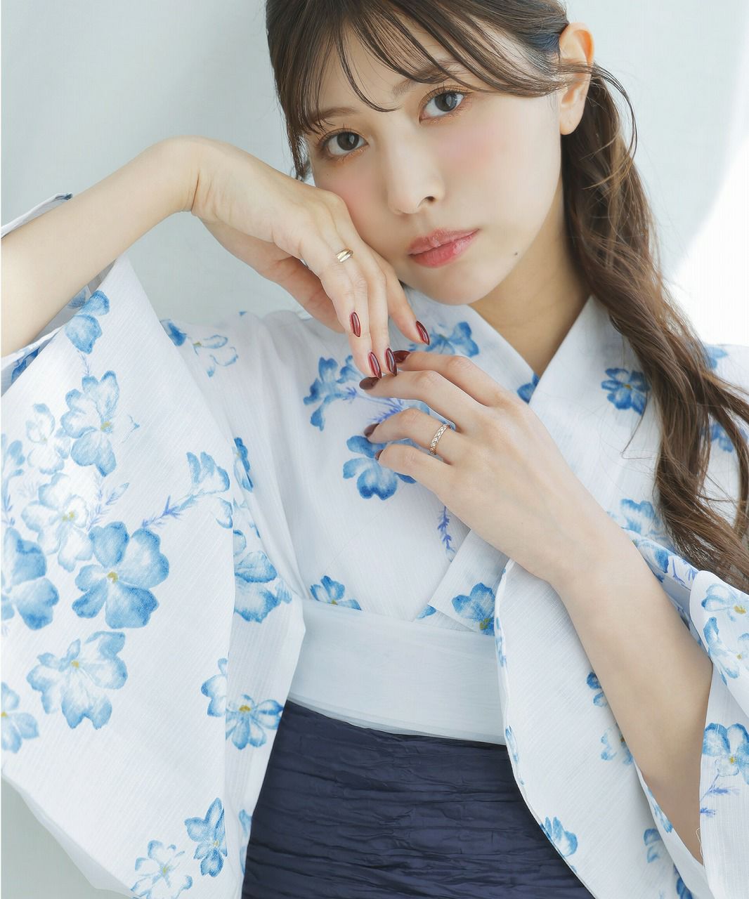 【休止中】すのチル　ソフビ衣装❷　浴衣　白と青 泡沫の初恋草 | Dita（ディータ）オフィシャルストア