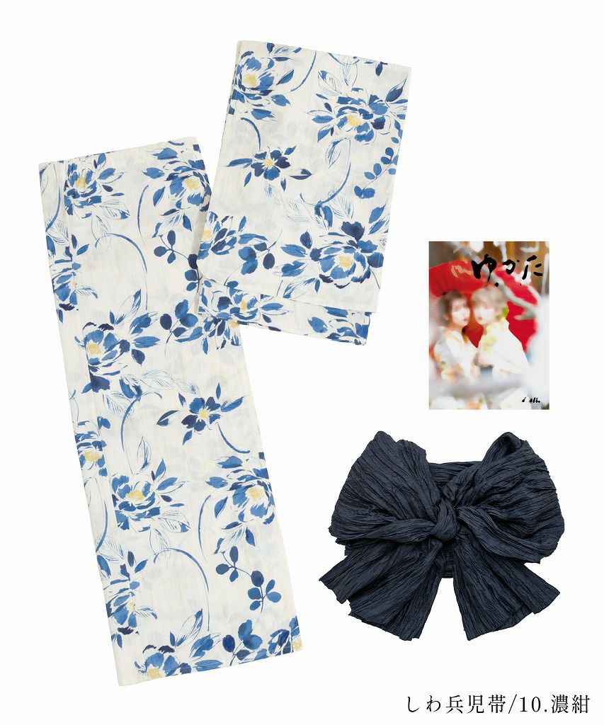 dita 泡沫の花しらべ 浴衣と兵児帯セット おまけあり 泡沫の花しらべ(宵) | Dita（ディータ）オフィシャルストア