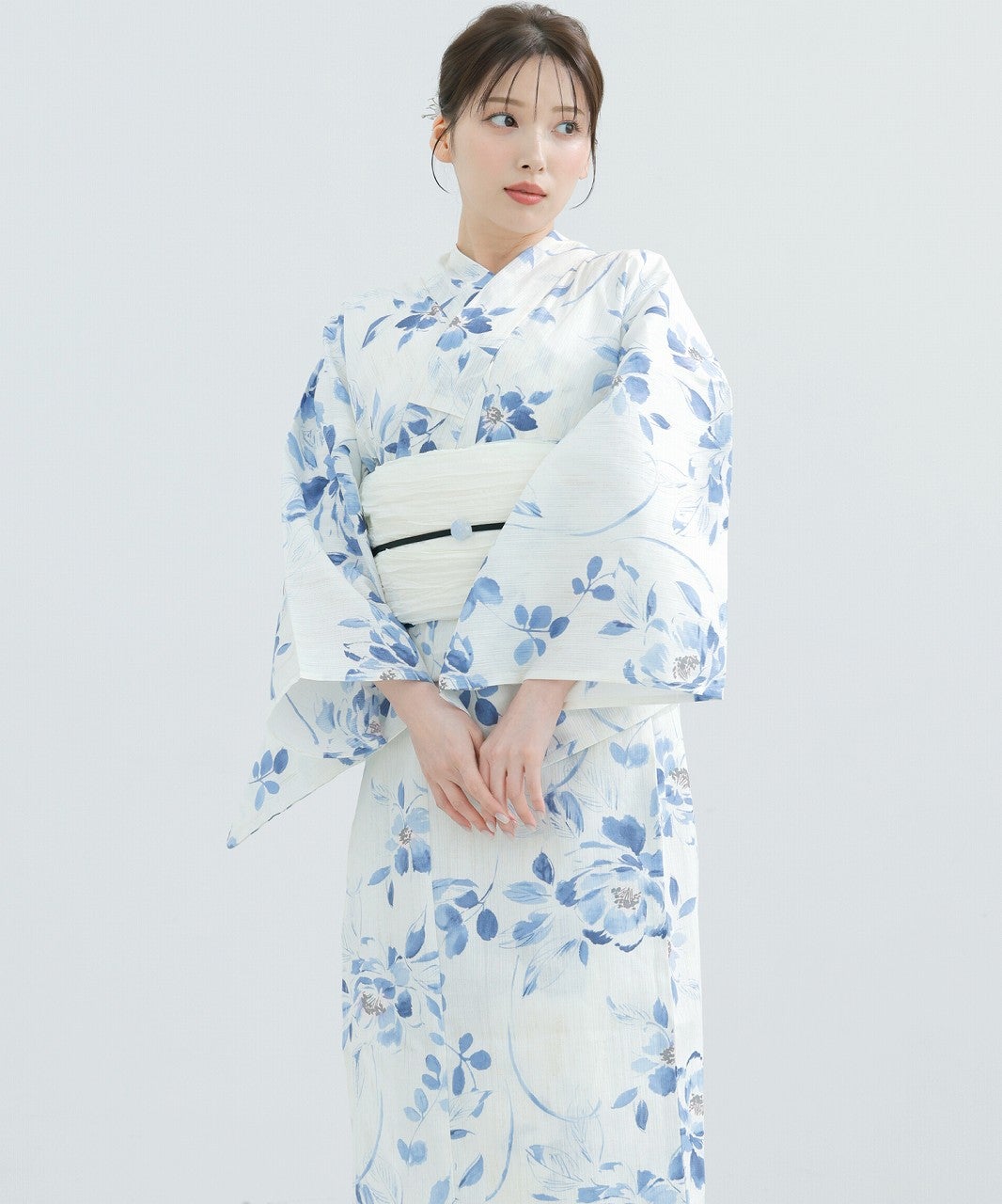 dita 泡沫の花しらべ　ブルー　青　水色　浴衣セット 泡沫の花しらべ(涼) | Dita（ディータ）オフィシャルストア