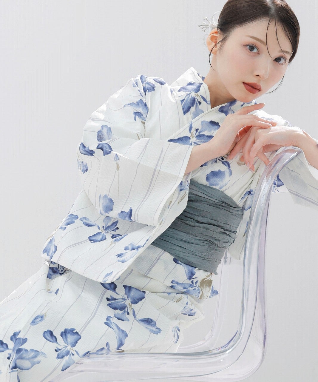 【新品未使用】Dita 浴衣5点セット 浮世の菖蒲しらべ 先行予約/6月上旬より順次発送予定】泡沫の菖蒲 | Dita（ディータ