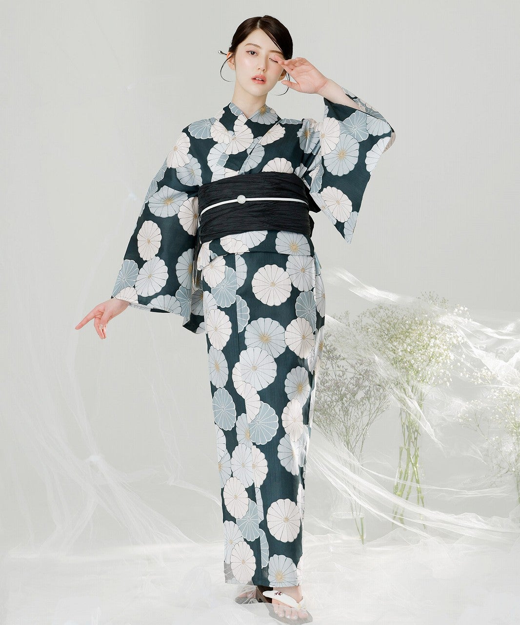 Dita 浴衣 帯 古典菊 翡翠の古典菊 | Dita（ディータ）オフィシャルストア