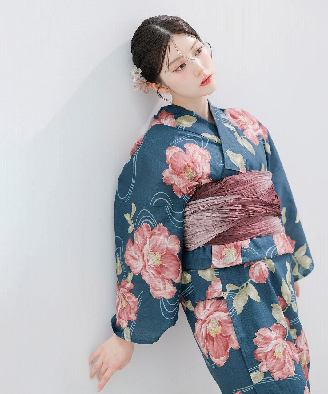 大正椿流れ(紺青) | Dita（ディータ）オフィシャルストア