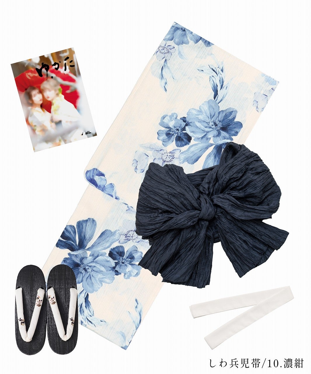 ♡ Dita 浴衣 ♡ 如月の凪椿 グレー 黒 白 花柄 大人 ギャル シック 蒼天の花霞 | Dita（ディータ）オフィシャルストア