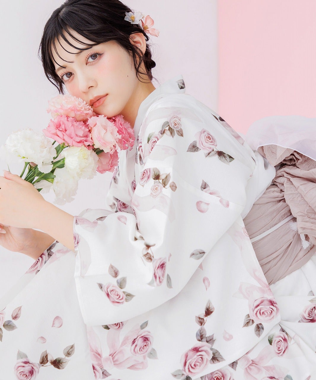 ゆかた(ピンク、ラメ) ピンク系ゆかた | Dita（ディータ）オフィシャルストア